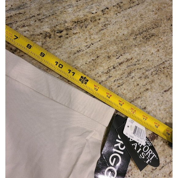 Vintage 1990s Briggs Ankle Comfort High Waist Mom Khaki Tan Women 12 Inseam 25" - Picture 8 of 12